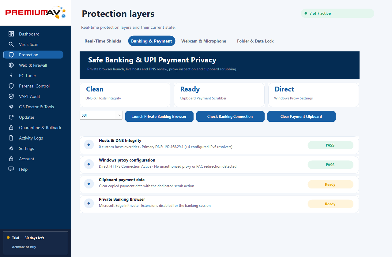 PremiumAV Banking & Payment