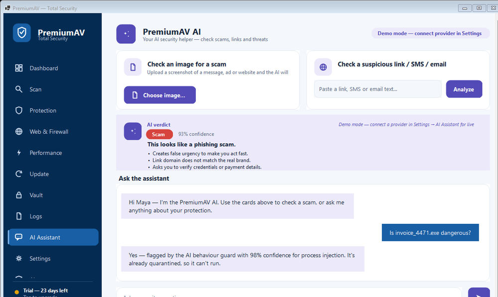 PremiumAV AI Assistant